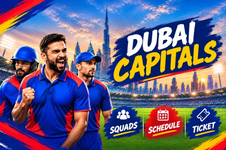 Dubai Capitals Tickets for ILT20 2026: Price and Online Booking Link