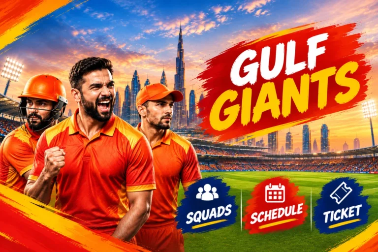 Gulf Giants Tickets for ILT20 2026: Price and Online Booking Details