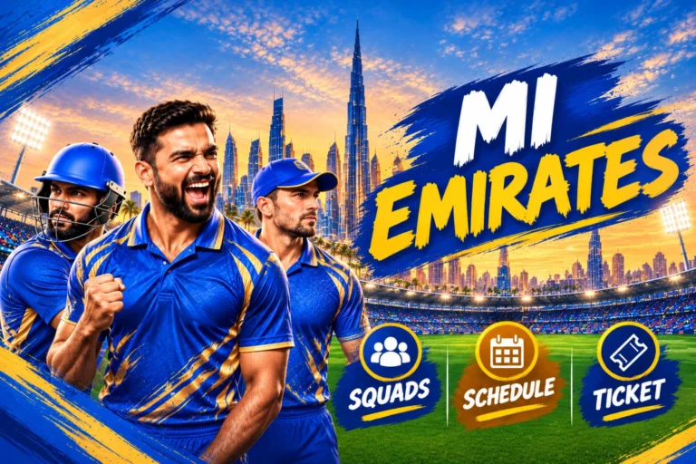 MI Emirates Tickets for ILT20 2026: Price and Online Booking Details
