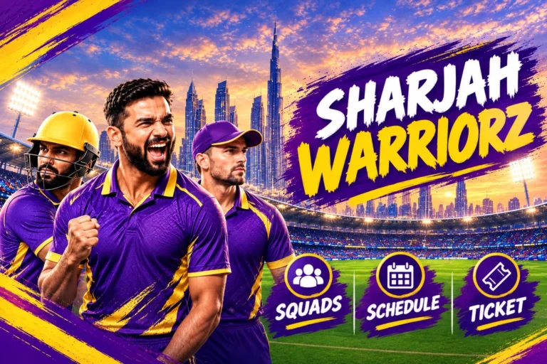 Sharjah Warriorz Tickets for ILT20 2026: Price and Online Booking Details